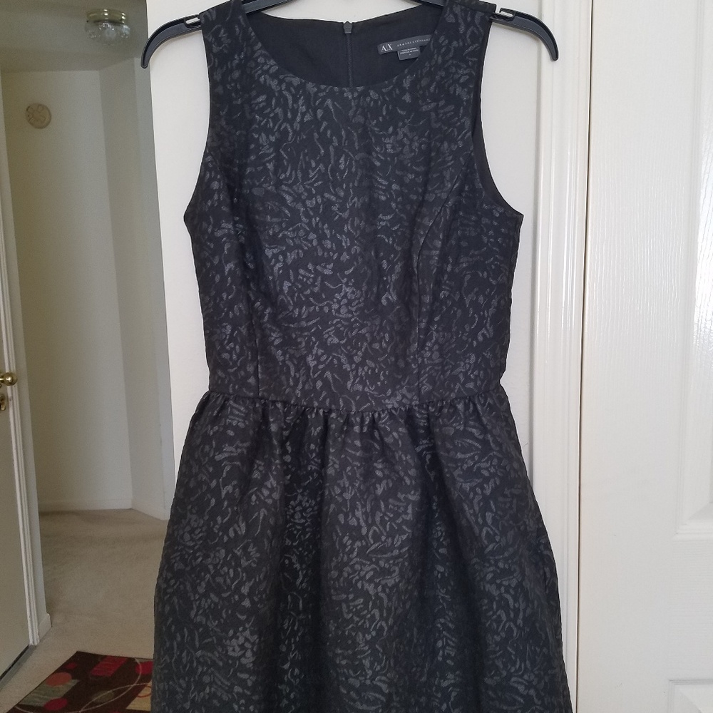 Armani Exchange Black Sequin/Glittery Dress